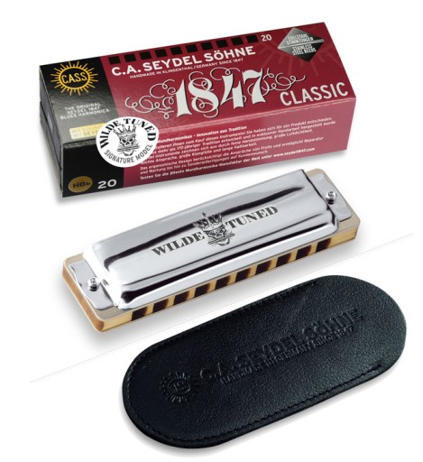 Губная гармошка Seydel 1847 Wilde Rock Tuning, клавиша А + БЕСПЛАТНЫЙ ЧЕХОЛ