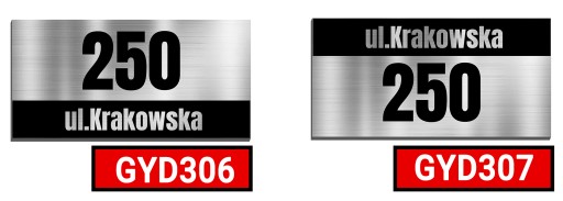 АДРЕСНАЯ доска для дома Номер дома diBond Собственная ИНСТРУКЦИЯ GYD301