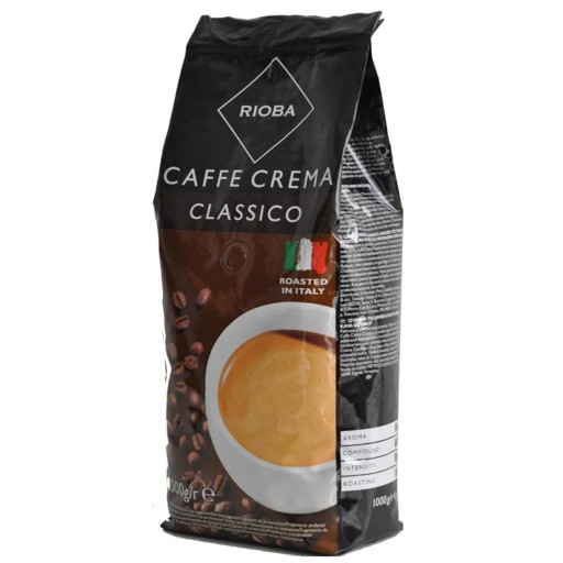 Кофе в зернах RIOBA 1кг Crema CLASSICO 1000г 55%/45%