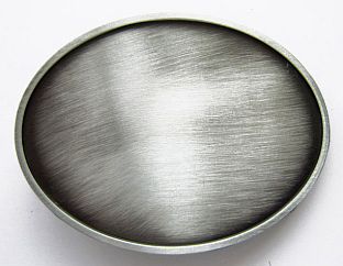 Гладкая, овальная пряжка, состаренное серебро, напр.