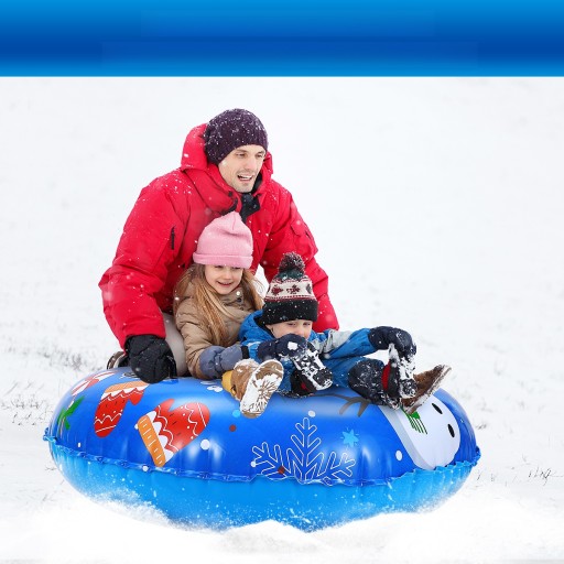 CLISPEED 120CM PVC DMUCHANE SANKI ŚNIEŻNE ZIMOWE Z UCHWYTAMI DO S