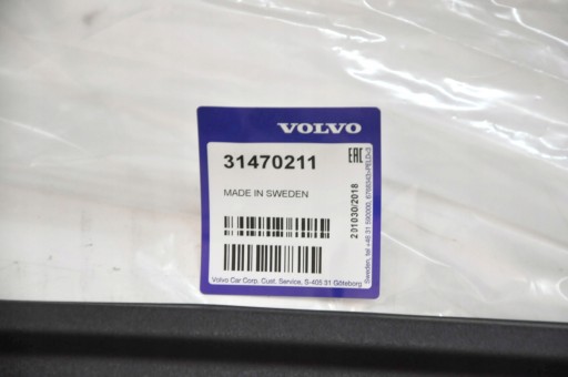 Оригинальный коврик в багажник VOLVO XC60 II OE