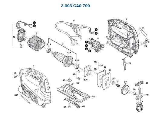 Держатель щетки для лобзика BOSCH PST650 700