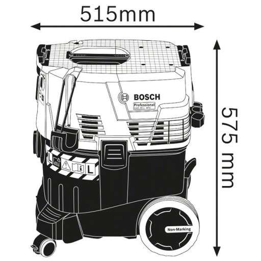 ODKURZACZ PRZEMYSŁOWY WARSZTATOWY PROFESSIONAL 1380W BOSCH GAS 35 L