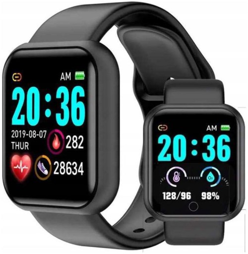 SMARTWATCH L18 SMARTBAND ЧЕРНЫЙ СПОРТИВНЫЙ ПУЛЬС