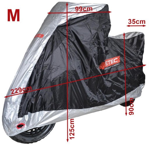 УСИЛЕННЫЙ ЧЕХОЛ ДЛЯ МОТОЦИКЛА BIKETEC M AQUATEC