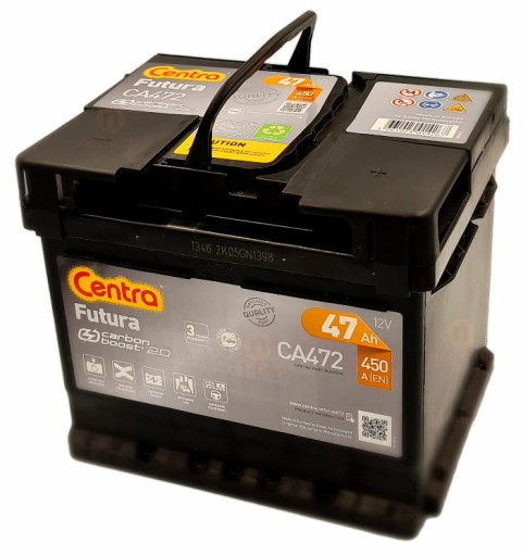 АККУМУЛЯТОР CENTRA FUTURA 47AH 450A НОВАЯ МОДЕЛЬ