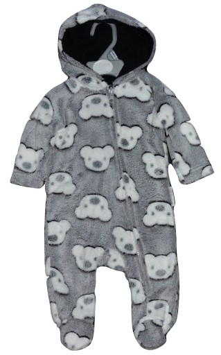 Комбинезон NURSERY TIME 62-68 3-6 флисовый меховой клоун