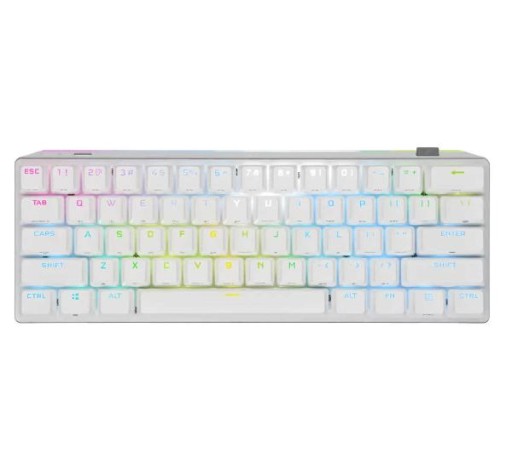Беспроводная механическая клавиатура Corsair K70 Pro Mini Cherry MX Red, белая