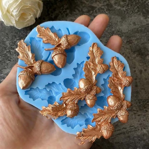 Силиконовая форма Acorn Acorns Leaf - Дуб A02068