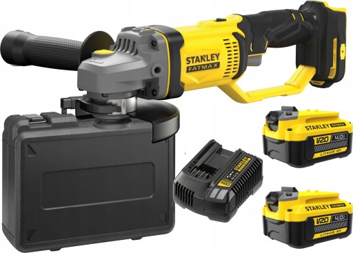 Угловая шлифовальная машина STANLEY SFMCG400M2K 18V 2x4Ah