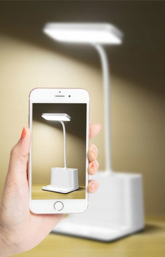 Светодиодная настольная лампа на зажиме, USB-органайзер
