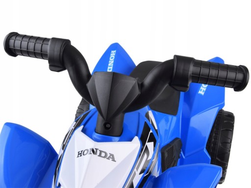 Квадроцикл на аккумуляторе, лицензия Honda, эко-кожа, светодиод, синий двигатель 30 Вт, 6 В.