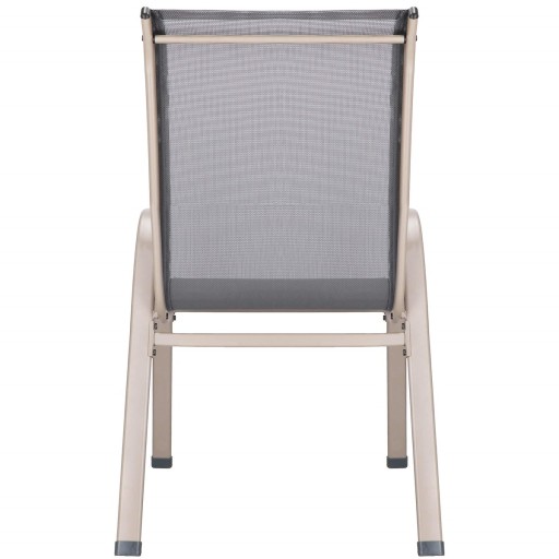 4 шт. САДОВЫЙ СТУЛ БАЛКОННЫЙ СТУЛ ДЛЯ ТЕРРАСЫ GARDEN STRONG GREY КОМПЛЕКТ