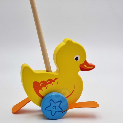 Деревянная толкалка для уток Viga Toys