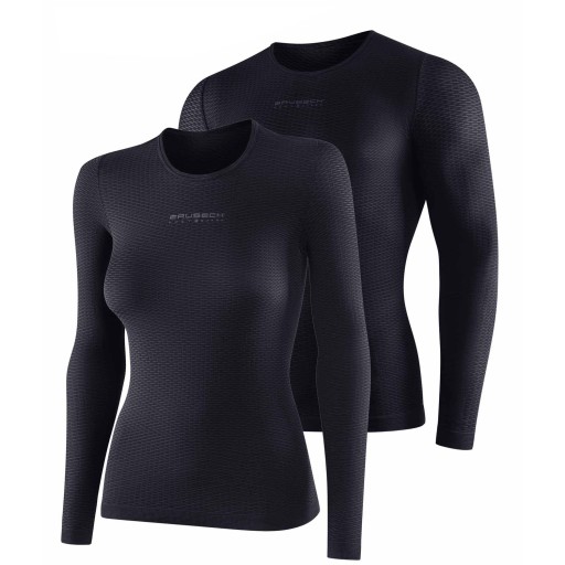 Термоактивная толстовка, длинный рукав, сетчатая толстовка Brubeck Base Layer L