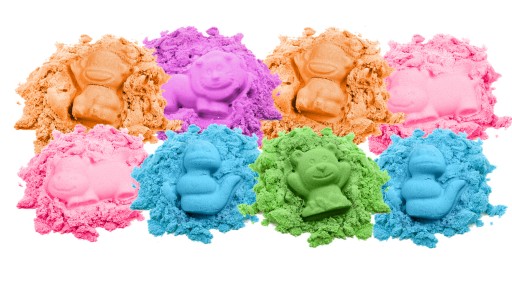 Кинетический песок 8 кг SandClay MOLDS 12 БАССЕЙН