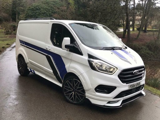 TRANSIT CUSTOM 2018 - 2023 ПЕРЕДНИЙ СПЛИТТЕР СПОЙЛЕР ПЛАСТИК