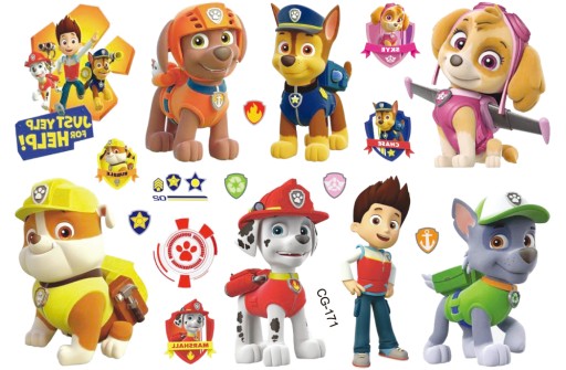 Моющиеся детские татуировки PAW PATROL PAW CG171