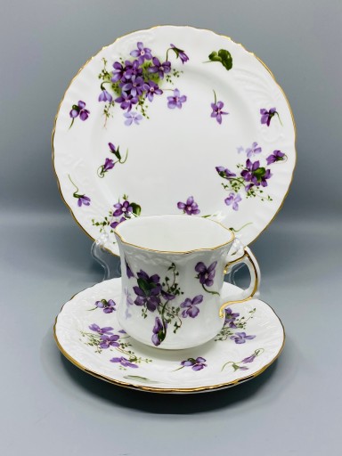 Hammersley Victorian Violets. Anglia. Fiołkowe trio.