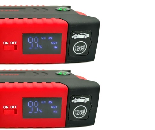 POWERBANK ПУСКОВОЙ ВЫПРЯМИТЕЛЬ СТАРТЕР-БУСТЕР 19000 мАч 500-1000 А BASS POLSKA