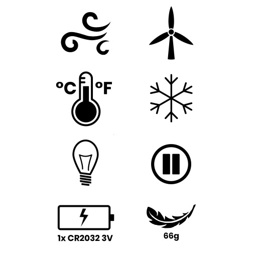 Anemometr wiatromierz pomiar wiatru i temperatury