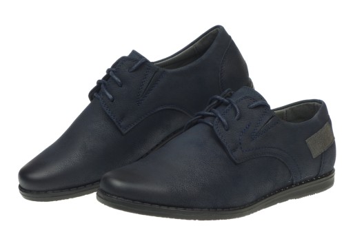 Półbuty Wizytowe WOJTYŁKO Chłopięce Casual wkł.Skóra Buty Komunijne 38