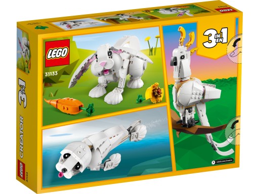 LEGO Creator 3в1 31133 — Белый кролик, НОВЫЕ кубики