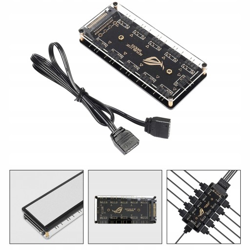 Светодиодный разветвитель RGB, 10-контактный разветвитель Argb, 3 контакта, 5 В