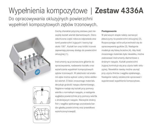 Комплект Komet для обработки окклюзионных поверхностей - турбина