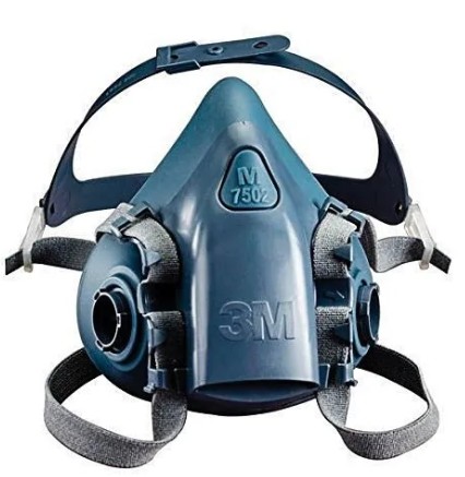 Полумаска 3M 7503 РАЗМЕР L + комплект фильтров ABEK + фильтр предварительной очистки P1 392