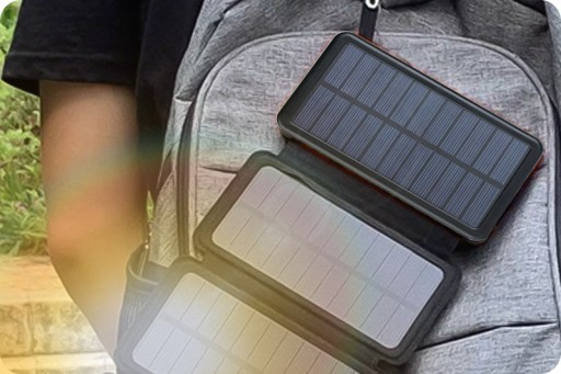 ТУРИСТИЧЕСКИЙ POWER BANK 16000МАч ИНДУКТИВНЫЙ С СОЛНЕЧНЫМИ ПАНЕЛЯМИ + КАБЕЛЬ 3В1