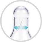 CANPOL БУТЫЛОЧНАЯ СОСККА УЗКАЯ СИЛИКОНОВАЯ 6м+ СРЕДНЯЯ