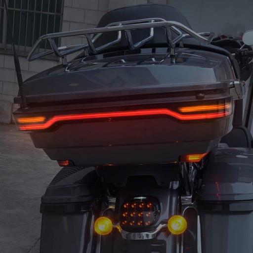 Фонарь задний на топкейс Harley Touring 14-24, оранжевый направления