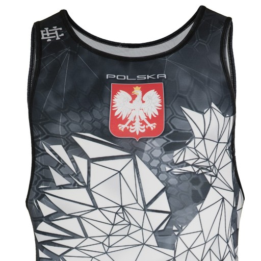 Trykot zapaśniczy POLSKA CAMO CZERWONY XL EXTREME HOBBY