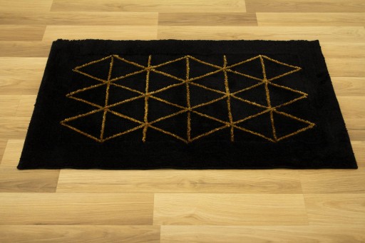 МЯГКИЙ КОВРИК ДЛЯ ВАННОЙ 60x100 см ЧЕРНОЕ ЗОЛОТО ДЛЯ УМЫВАЛЬНИКА ДЛЯ ДУША