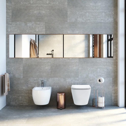 Zestaw MISA CARLO Mini Rimless Flat + BIDET CARLO Mini WHITE BIAŁY