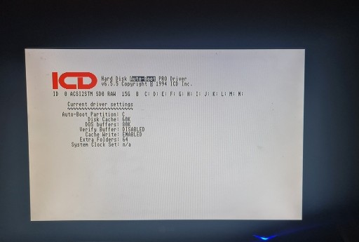Atari ST- ACSI2STM - emulator HDD + karta SD + kabel