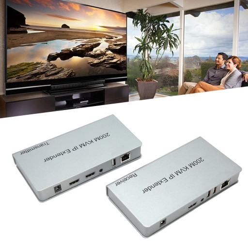 200 м удлинительный кабель KVM IP мультимедийный интерфейс rj45 HD KVM расширение по IP