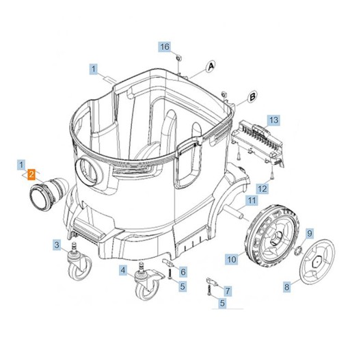 Подключите гнездо от вакуумного очистителя Karcher NT, Wurth 35/1 40/1 65/2 70/1 75/2