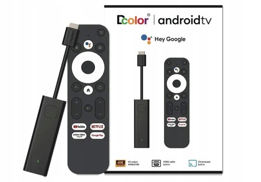 Android TV 11 SMART BOX Dcolor GD1 2 ГБ ОЗУ 16 ГБ ПЗУ WIFI Google
