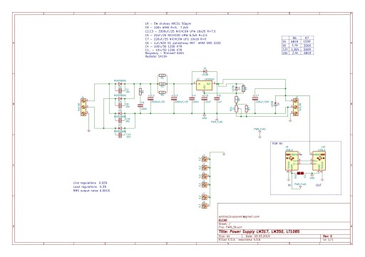 Печатная плата своими руками — блок питания LM317, LM350, LT1085 и т. д.