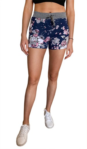 SZORTY bawełna krótkie SPODENKI FLOWERS 311K 36 S