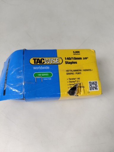 Скобы TACWISE тип 140, захват 10 мм -5000 шт., кровельный молоток, степлер