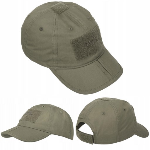 Czapka z daszkiem Helikon Folding Składana Bejsbolówka Adaptive Green