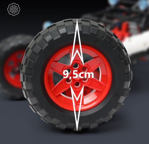 Управляемая машина TECHNIC Buggy 366 шт, 3 двигателя, замена Technic