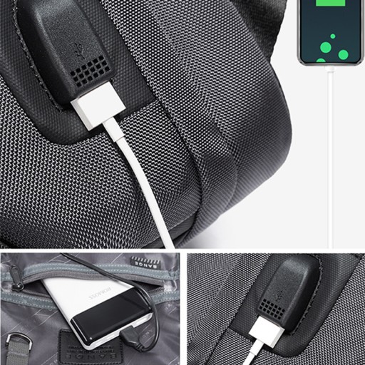 Moda МУЖСКАЯ НАСТЕННАЯ СУМКА, РЮКЗАК USB