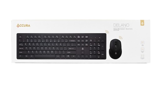 Комплект клавиатуры и мыши Accura ACC-K1306, черный