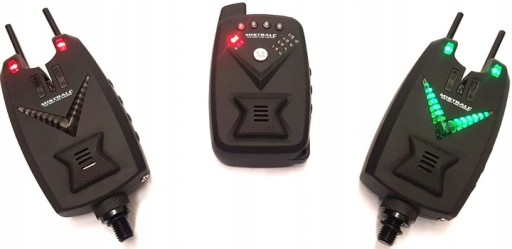 Комплект сигнализатора поклевки Mistrall Arrow 2+1 красный/зеленый