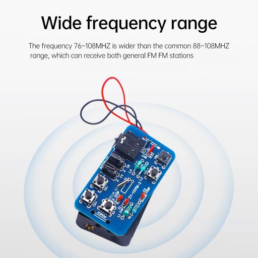 Radio FM 76-108MHz zmontowane działające z koszykiem